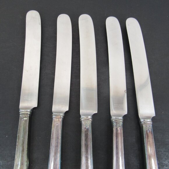Reed & Barton Pompeian Greek Key & Scrollwork Design Flatware 5 Knives Vintage - Picture 4 of 8